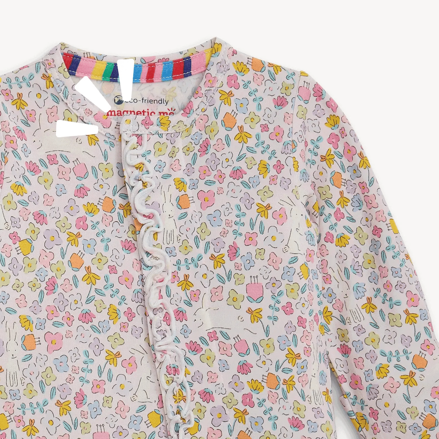 BUNNY BLOSSOM MODAL MAG RUFFLE CONV COVERALL