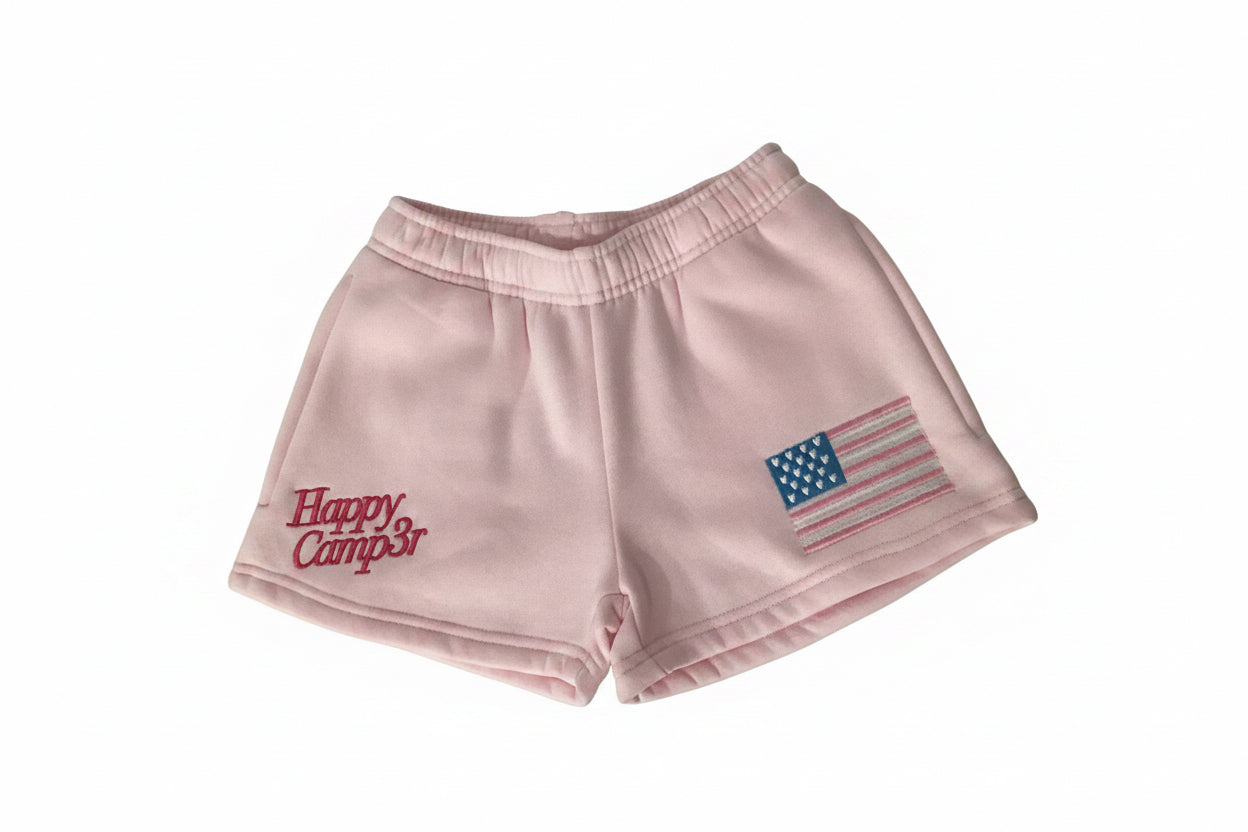 PINK FLAG YOUTH CORE SHORTS