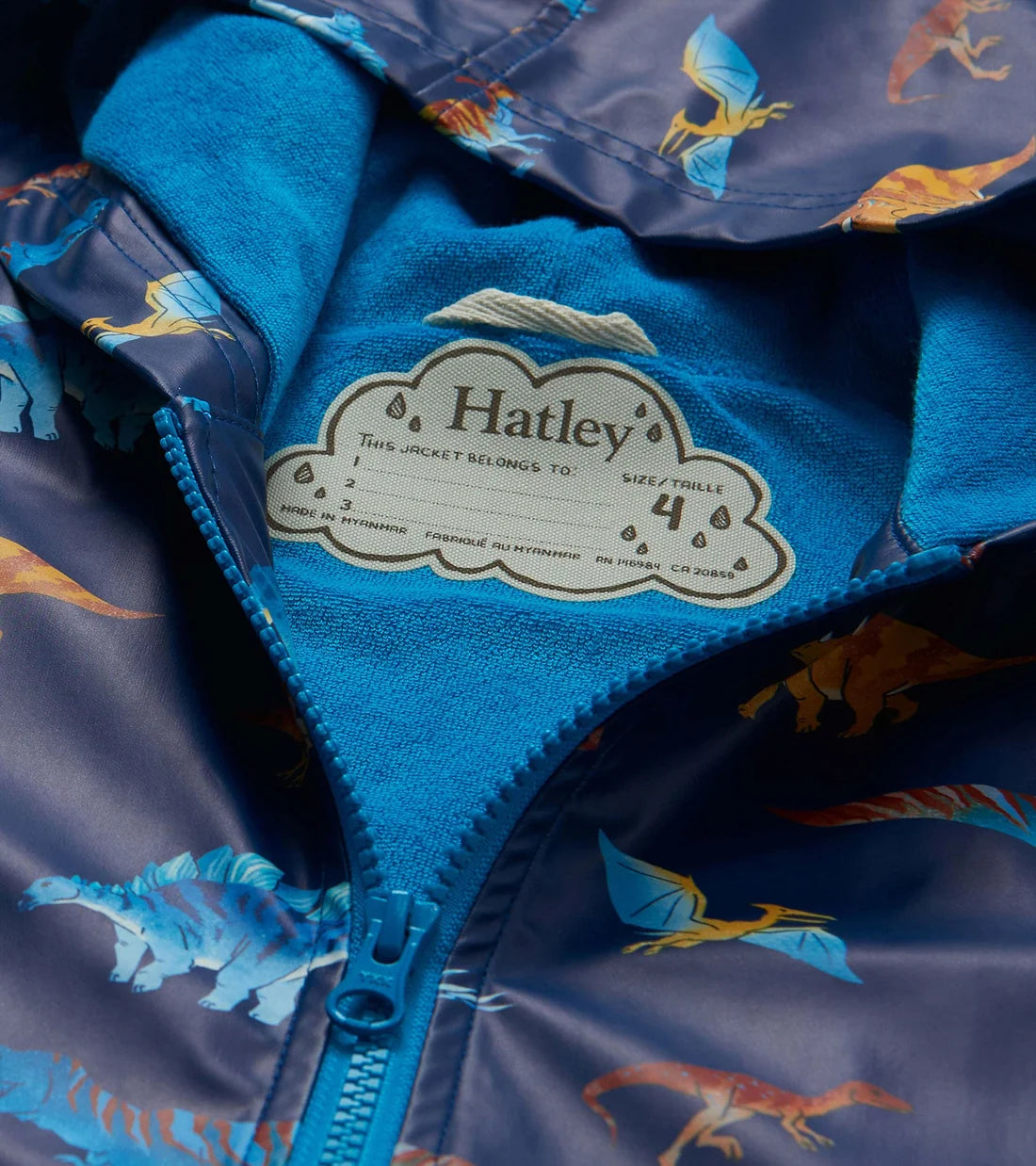 Colourful Dinos Rain Coat
