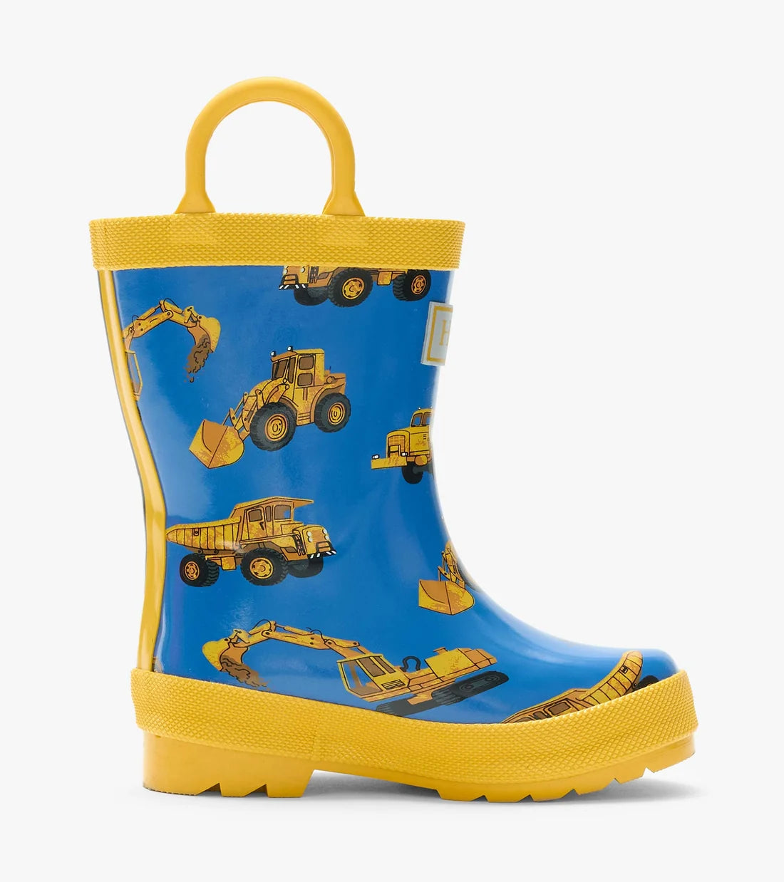 Construction Trucks Rain Boots with Handles