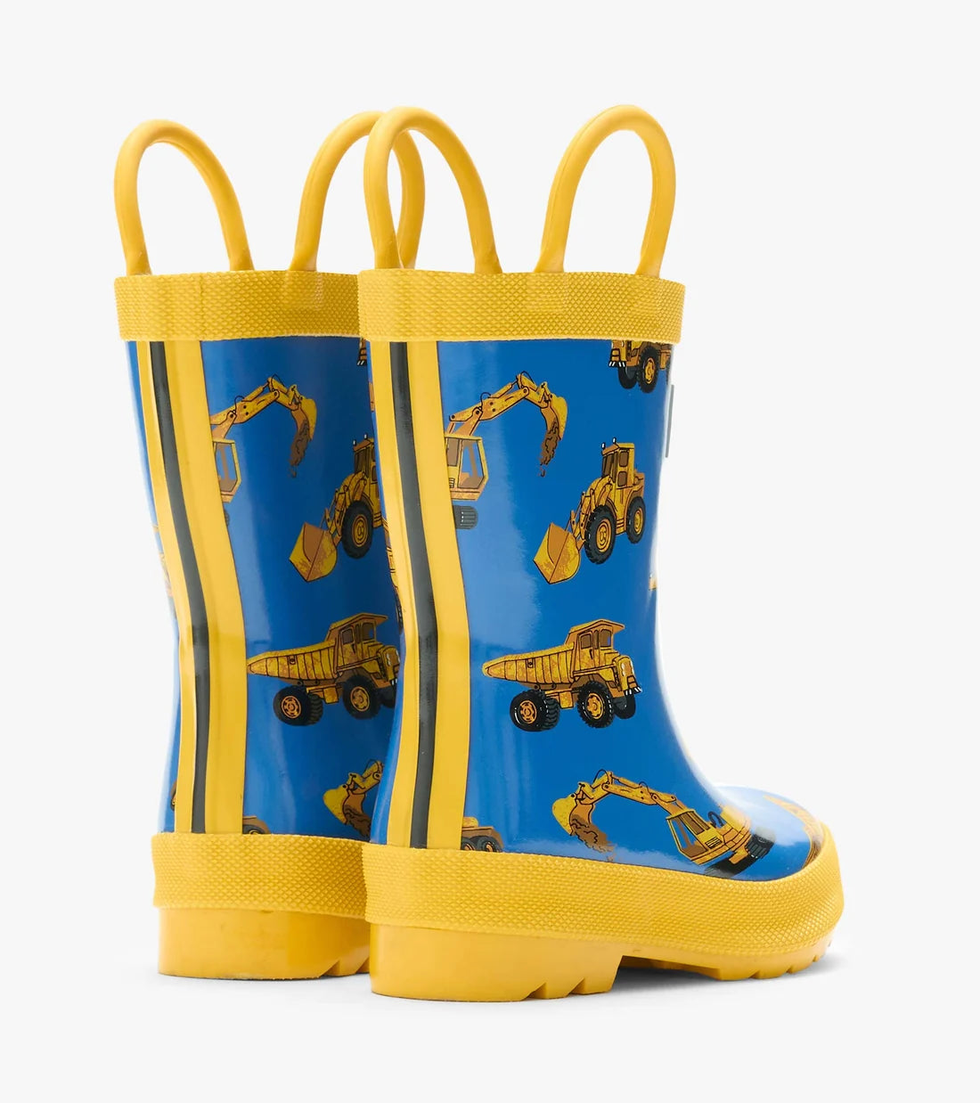 Construction Trucks Rain Boots with Handles