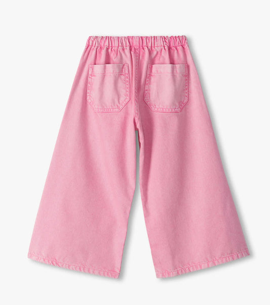 FLAMINGO PINK WIDE LEG JEANS