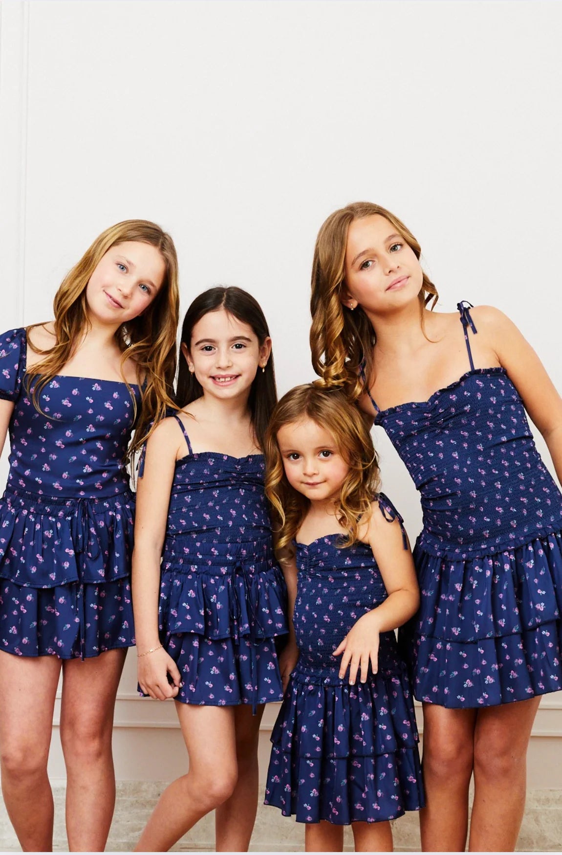 Lola Satin Smocked Ruffle Dress