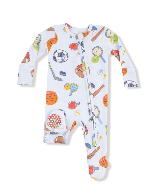 Sports Ball Friends - 2 Way Zipper  Footie