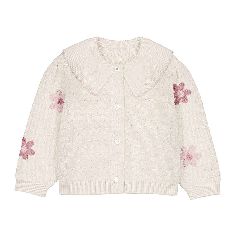 2.306 Floral-embroidered cardigan