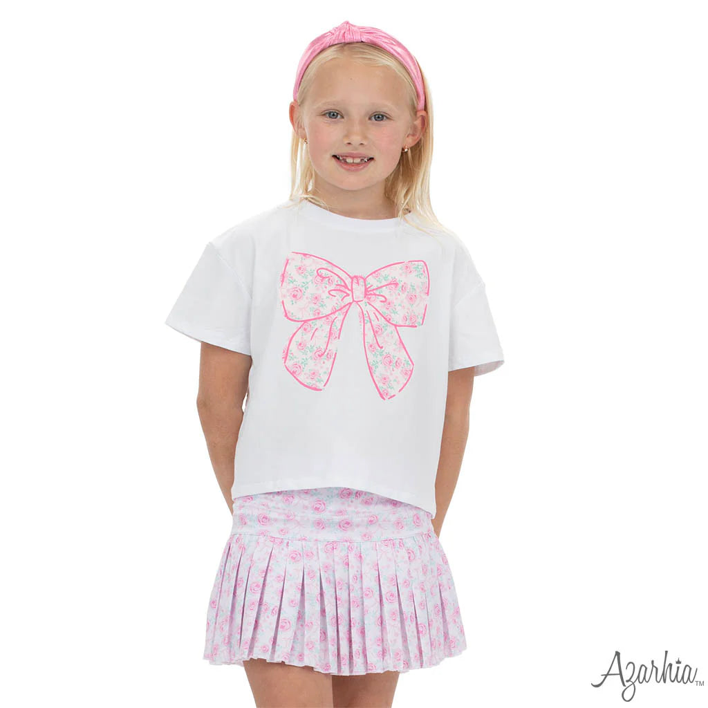 Rosie Bows Mini pleat skort