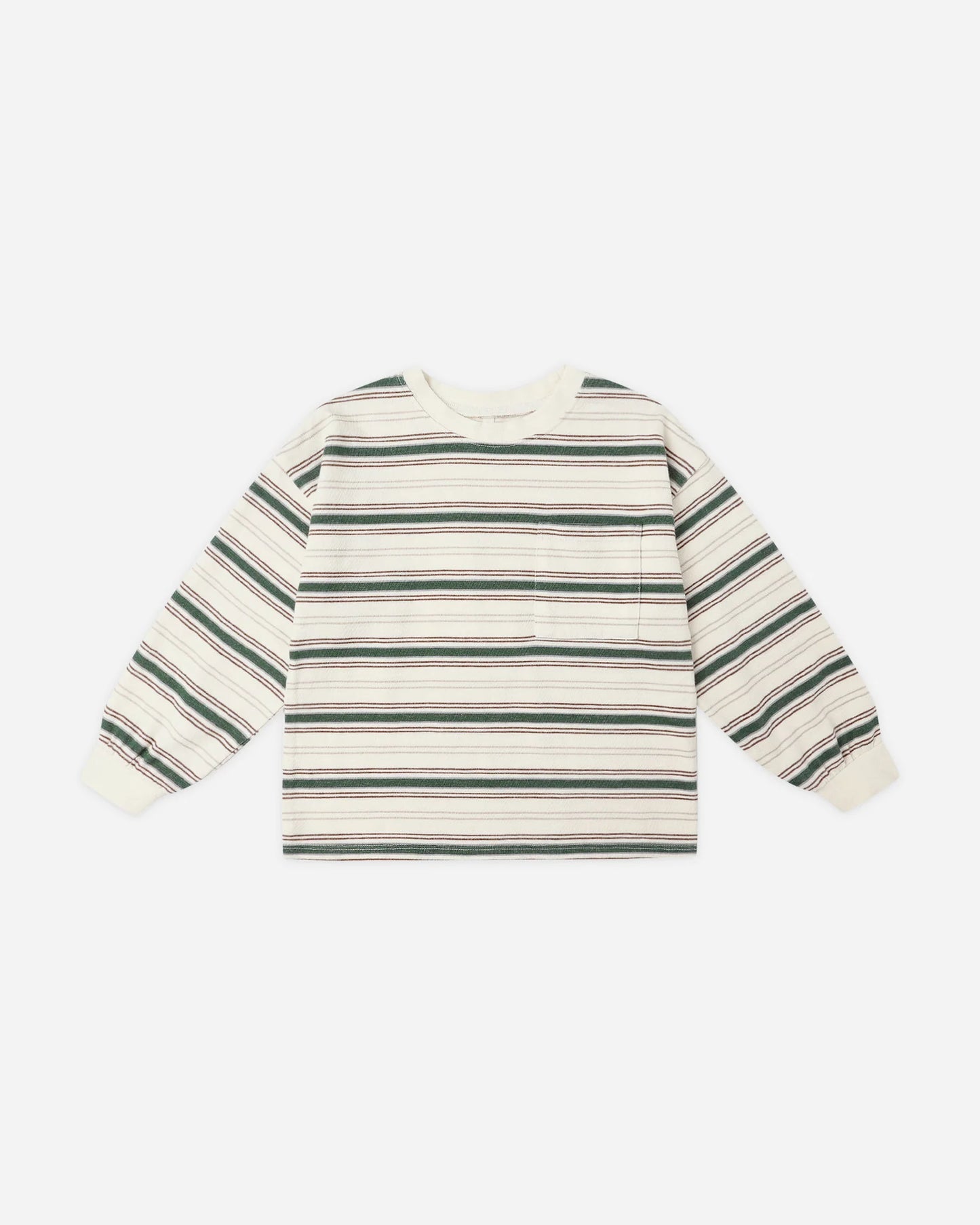Relaxed Long Sleeve Tee || Retro Stripe