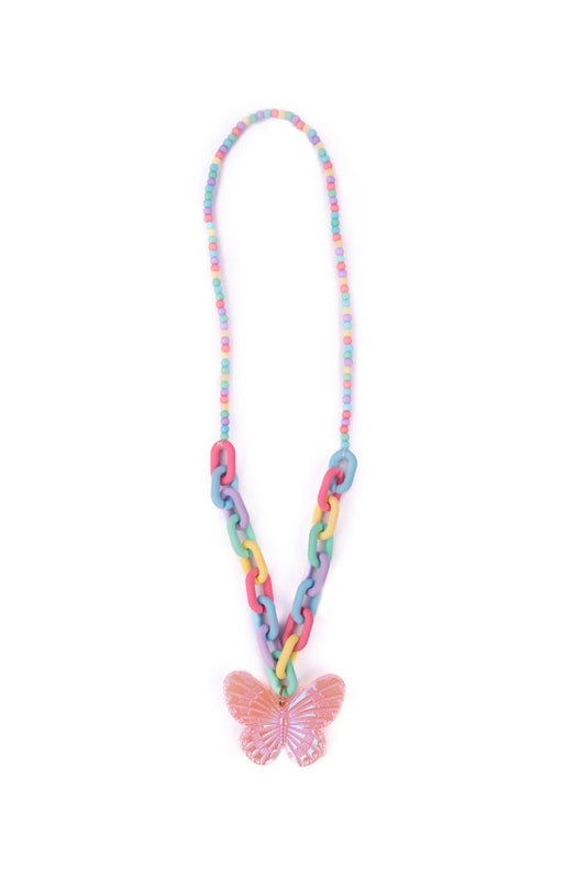 86172 Kaleidoscope butterfly necklace