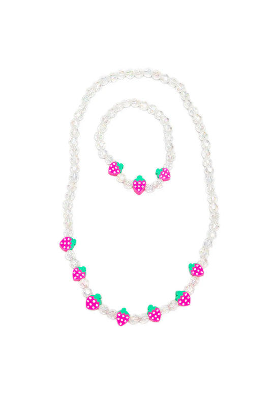 86166 berry beautiful necklace and bracelet set