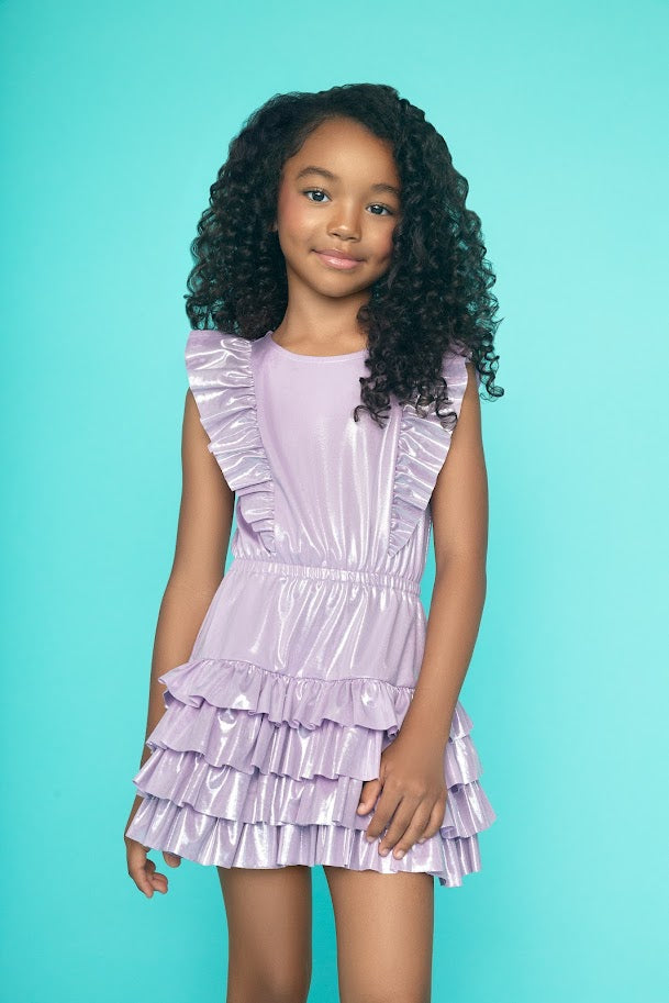 METALLIC DRESS PURPLE