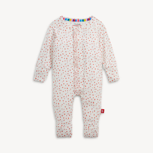 APPLE BLOSSOM MODAL RUFFLE CONV COVERALL