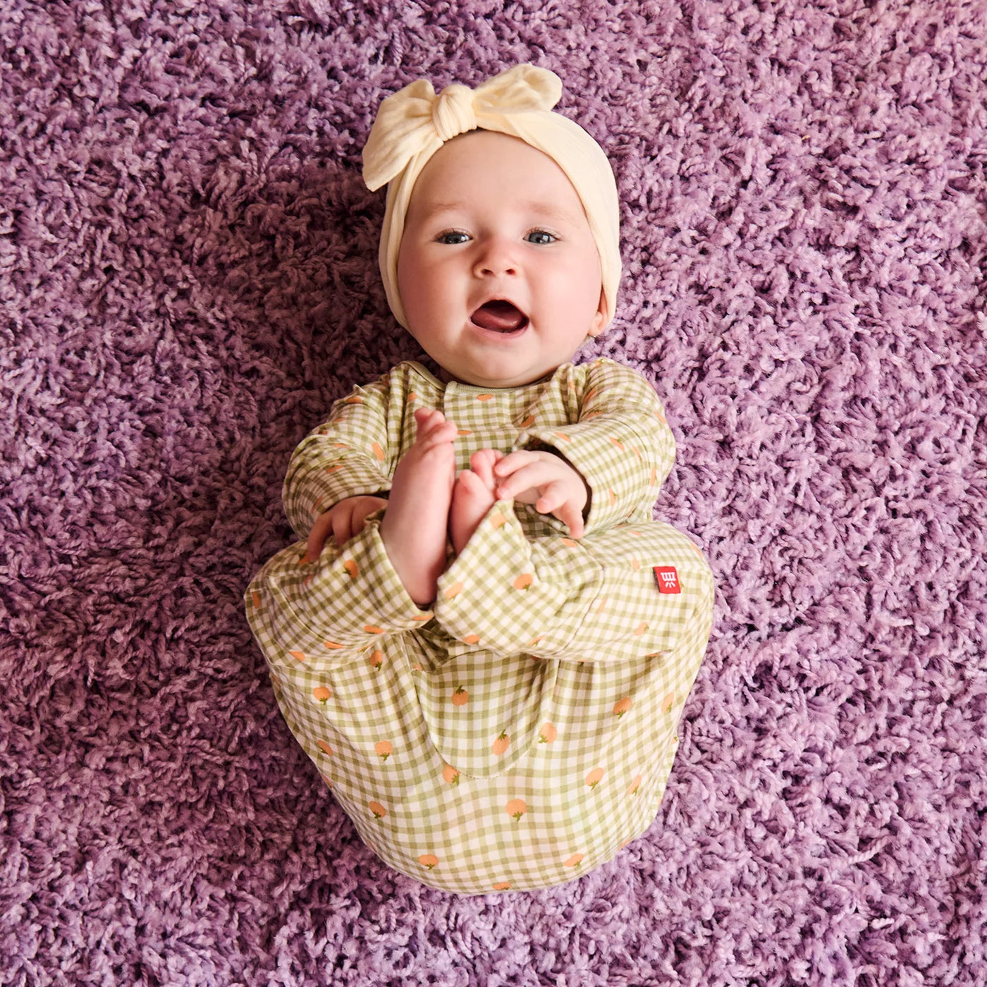 PUMPKIN PLAID MODAL CONV COVERALL