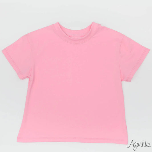 Boxy T in Solid Pink