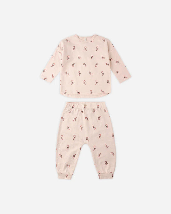 Long Sleeve Tee + Pant Set || Candy Canes