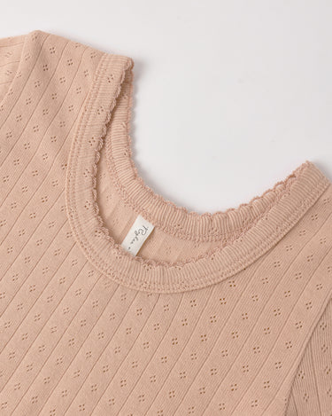 Pointelle Tee || Melon