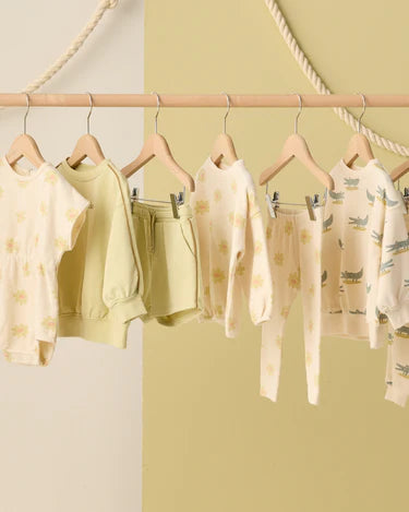 Spongey Knit Set || Yellow Daisy