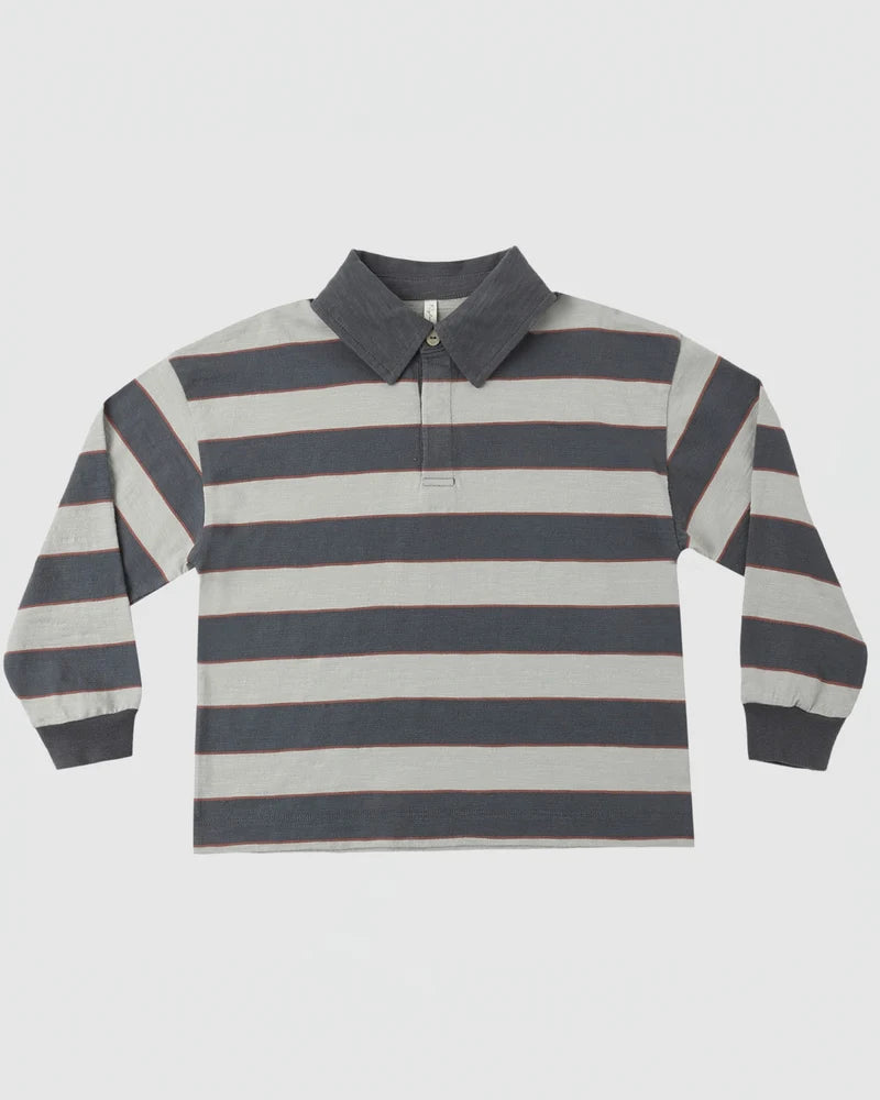 Rugby Polo Sage Stripe