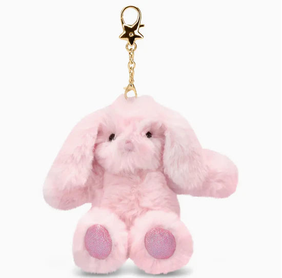 Pink Bunny Charm Clip Bag Buddy