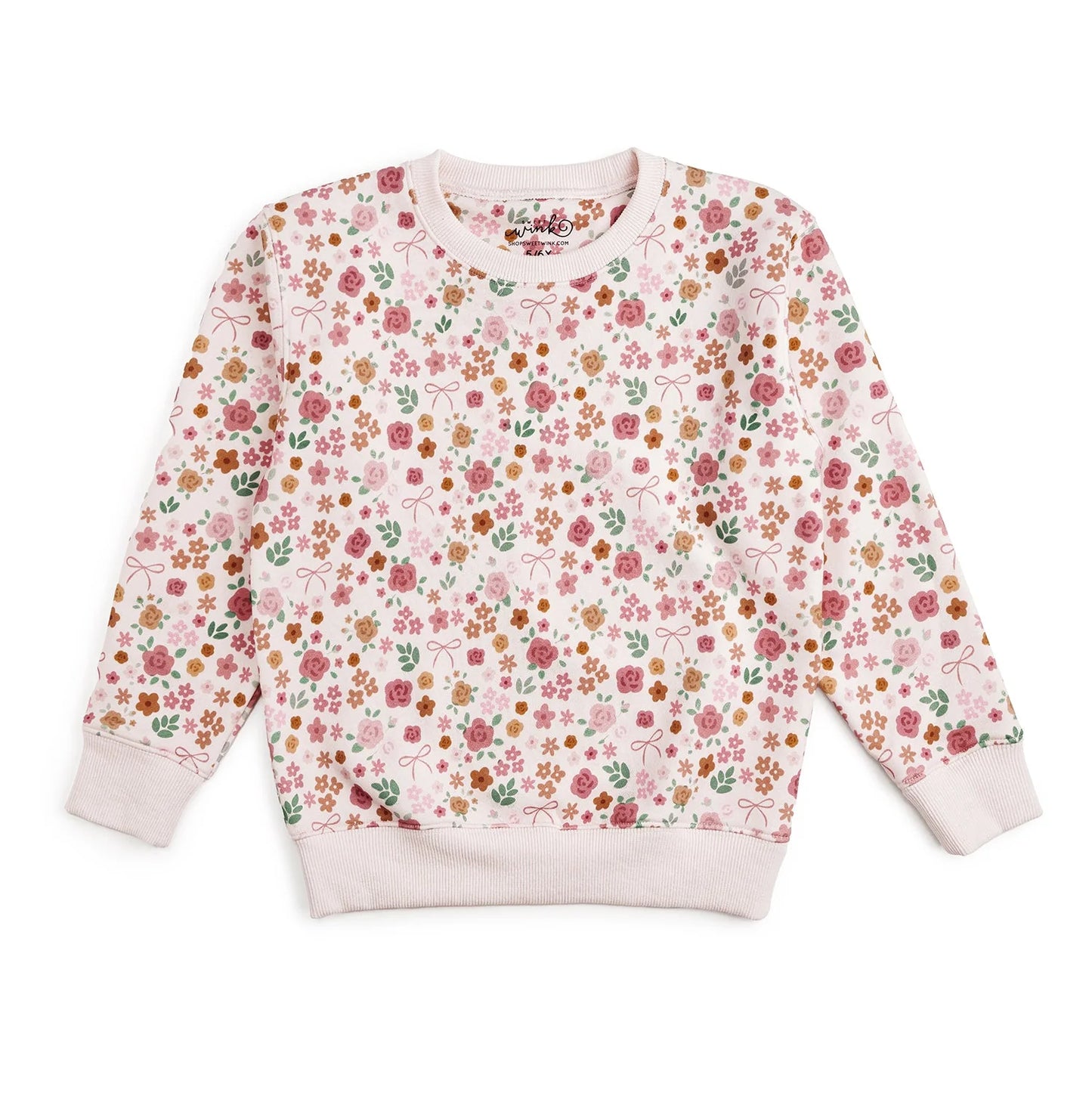 Berry Floral Sweatshirt + flare legging