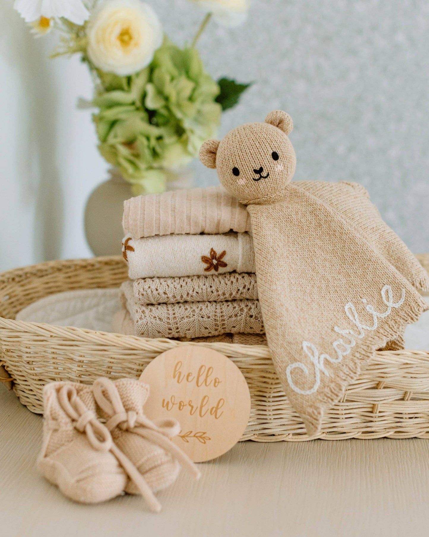 Baby bear lovey (honey)