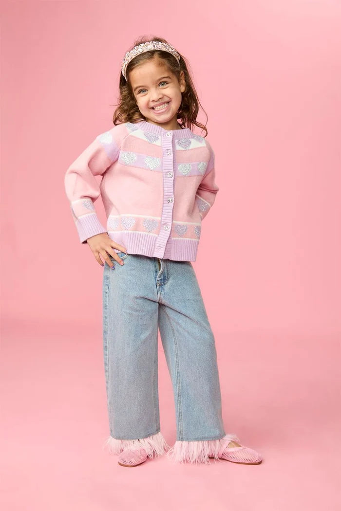 ALEXIS FEATHER DENIM PANTS