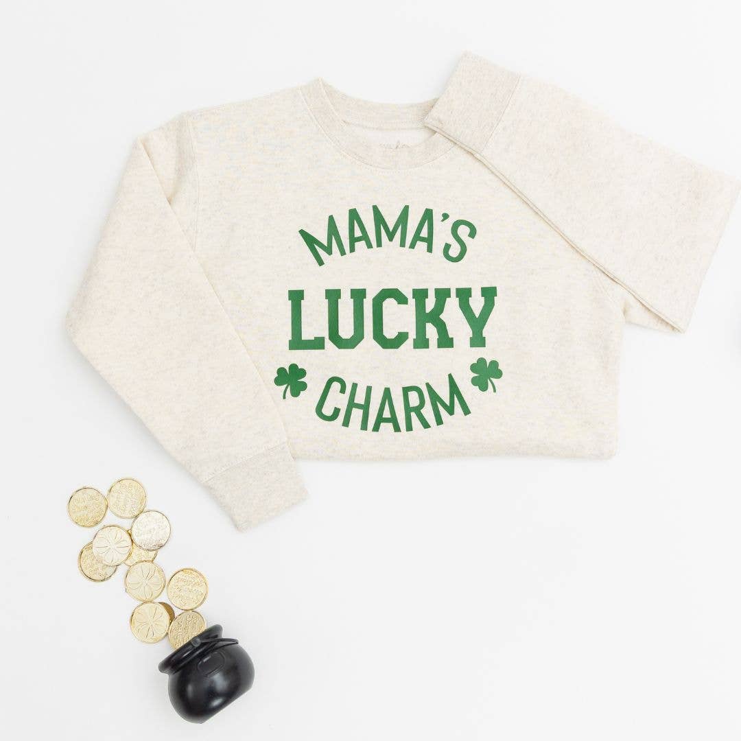 Mama's Lucky Charm St. Patrick's Day Sweatshirt - Boys