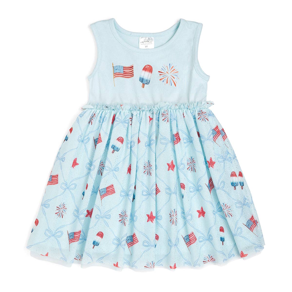 Patriotic Trellis Tank Tutu Dress - Fourth of July - Kids