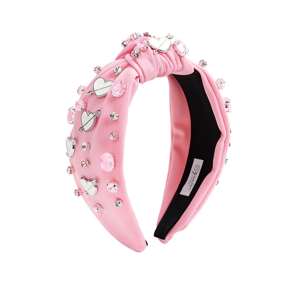 Pink Valentine's Day Gemstone Headband - Small - Hair