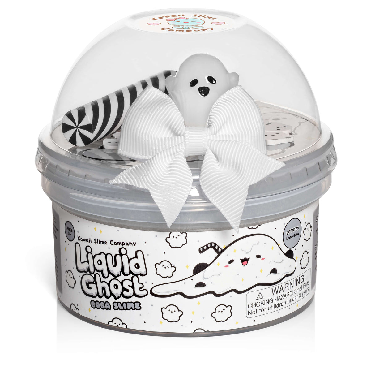 Liquid Ghost Boba Clear Signature Dome™ Slime (4pcs/case)