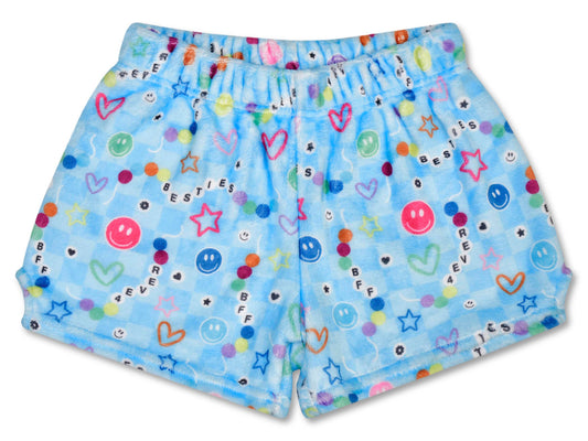 Besties Plush Shorts (Small -(6-8))