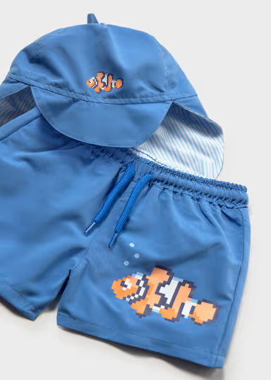 1.662 swimsuit set with swim cap