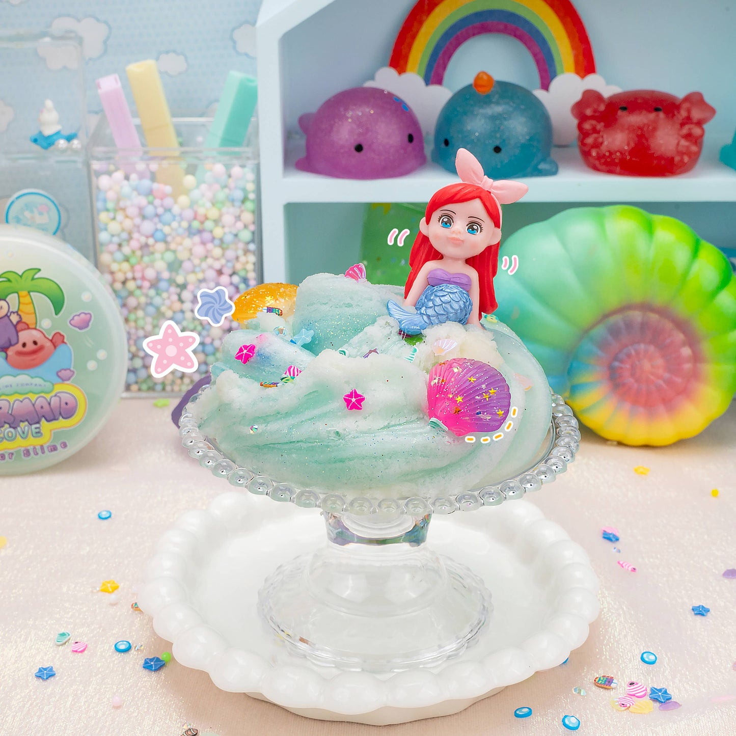 Mermaid Cove Clear Slime (4pcs/case)