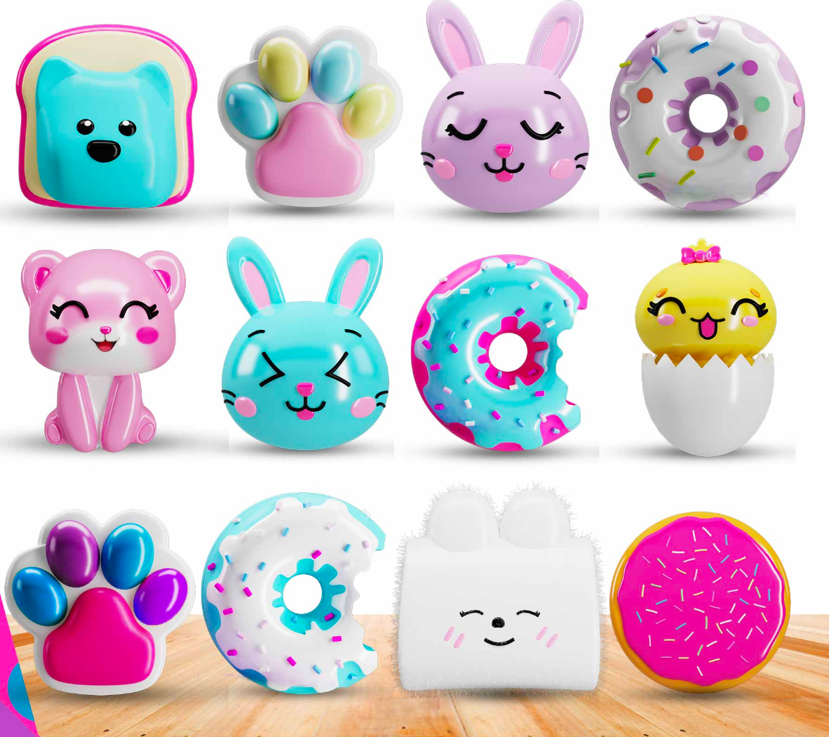TABA JELLY SQUISHY TOYS EASTER