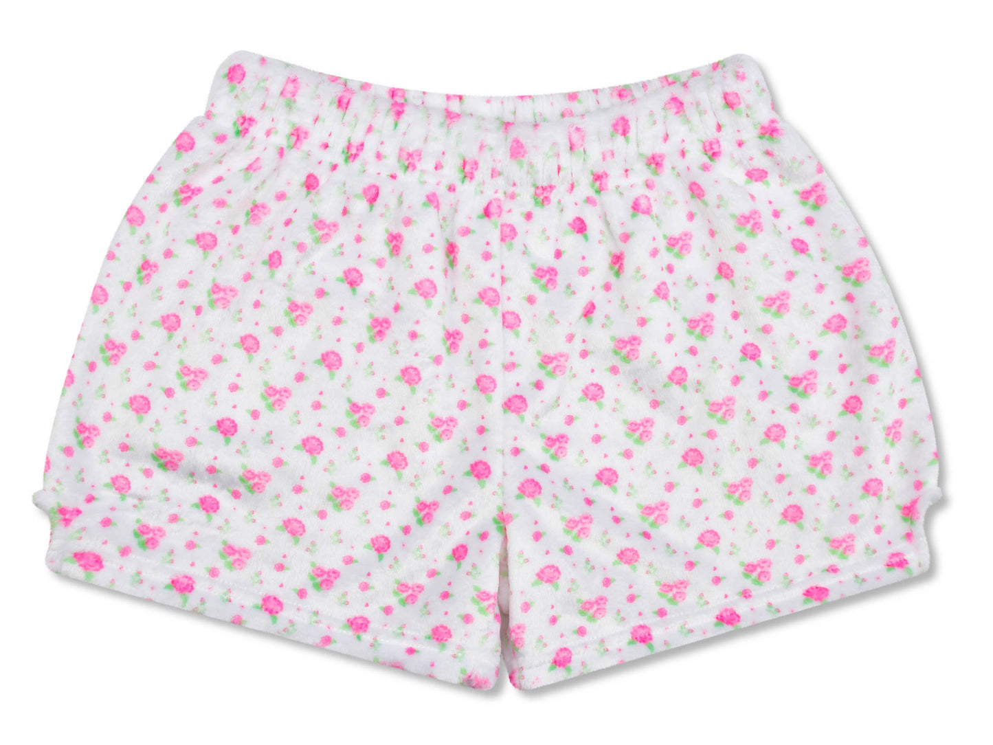 Pretty in White Plush Shorts (Medium (10-12))