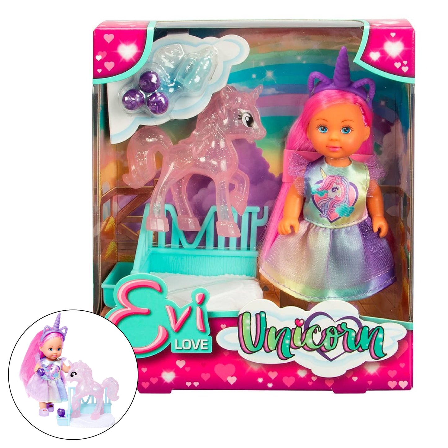 Simba Dickie- Evi Love - Unicorn Playset Doll