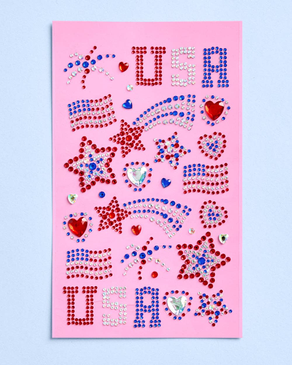 USA Face Gems | patriotic, fourth july, festival