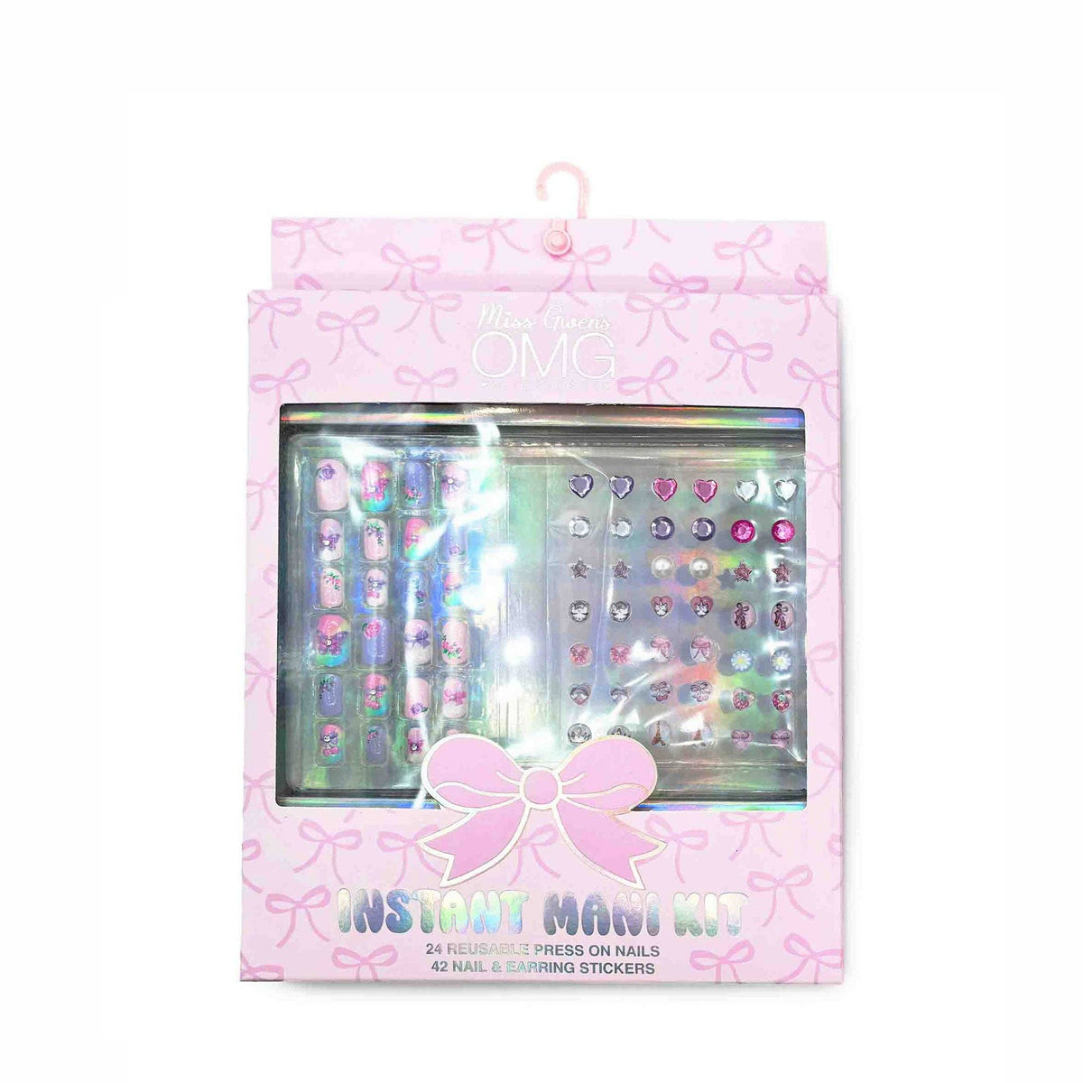 Butterfly Press on Nail Kit with Stickers
