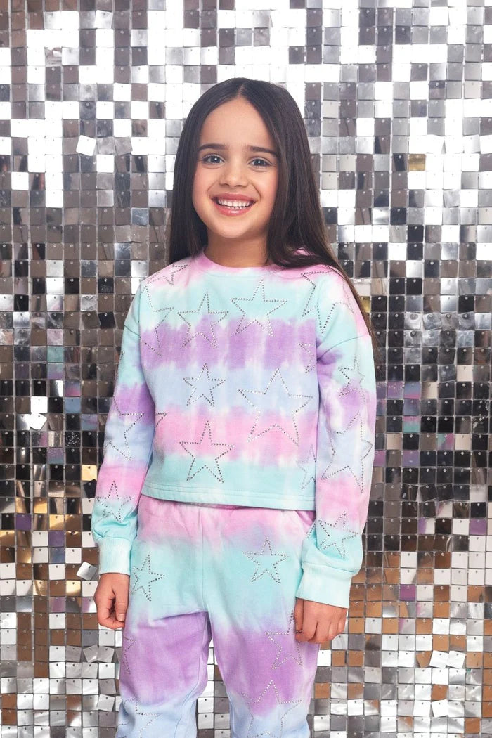 STAR SWEATSHIRT COTTON CANDY: