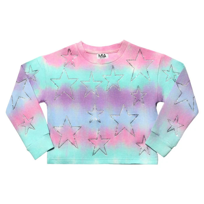 STAR SWEATSHIRT COTTON CANDY: