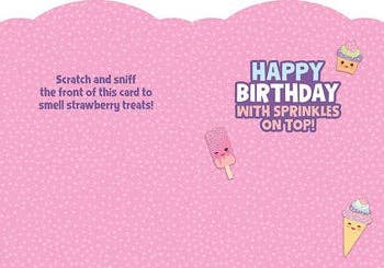 Kawaii Ice Cream Scratch & Sniff Card