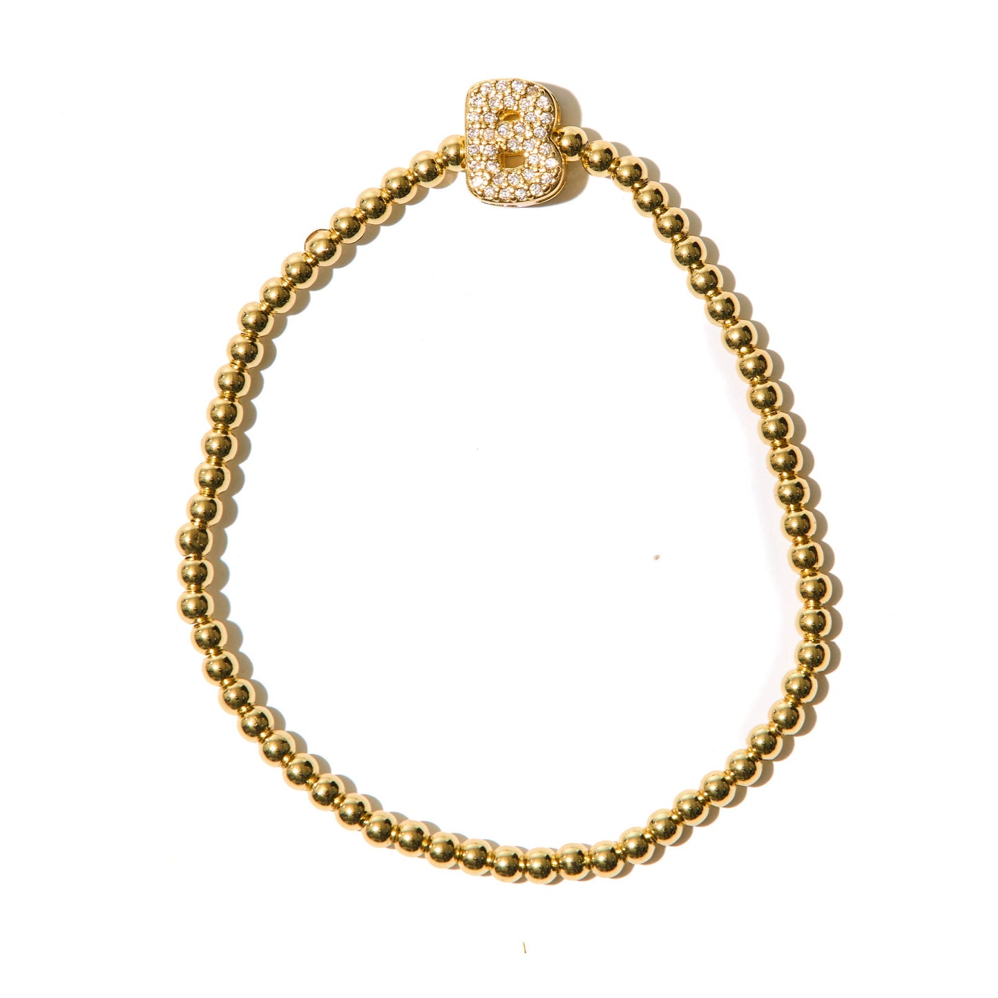 Gold Beaded Initial Bracelets Perfect for Christmas !!