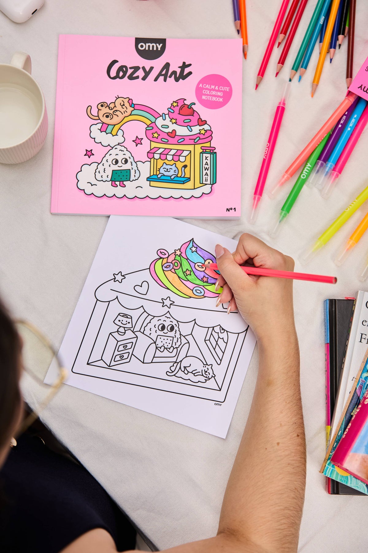 COZY ART COLORING BOOK - KAWAII