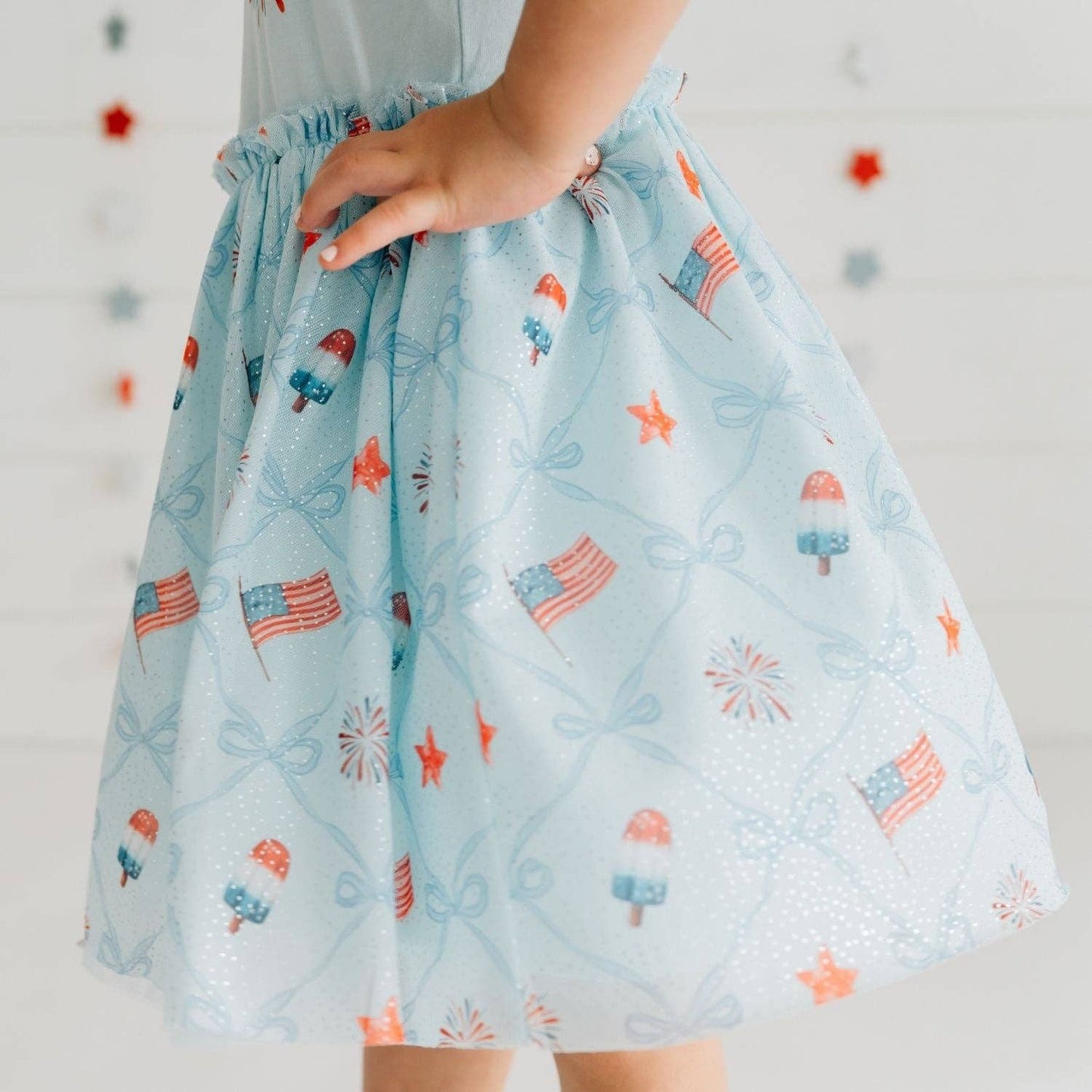 Patriotic Trellis Tank Tutu Dress - Fourth of July - Kids