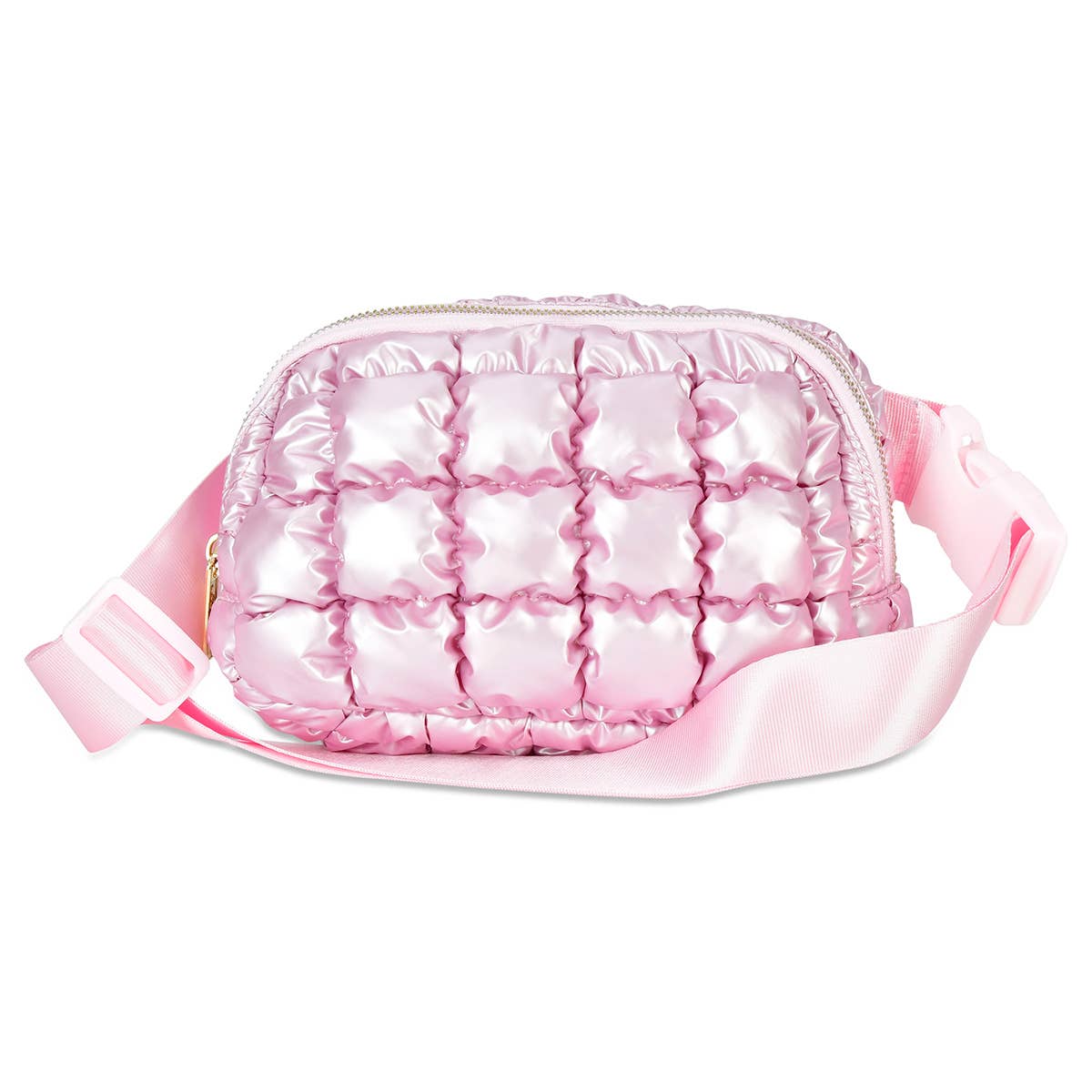 Icy Rose Puffer Belt Bag