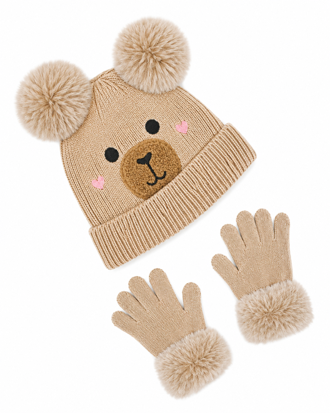 Miss Capy Capybara Hat and Gloves Set