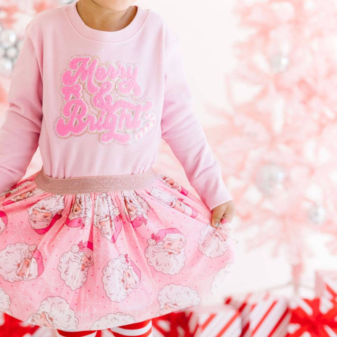 Merry and Bright Patch Christmas Sweatshirt
