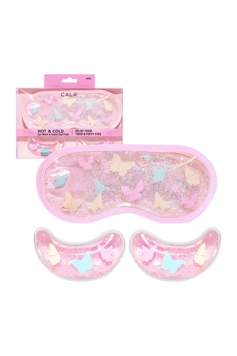 CALA 69182 Butterfly Hot/Cold Eye & Under Eye Mask Set