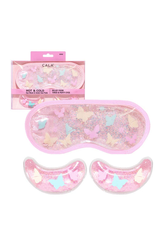 CALA 69182 Butterfly Hot/Cold Eye & Under Eye Mask Set