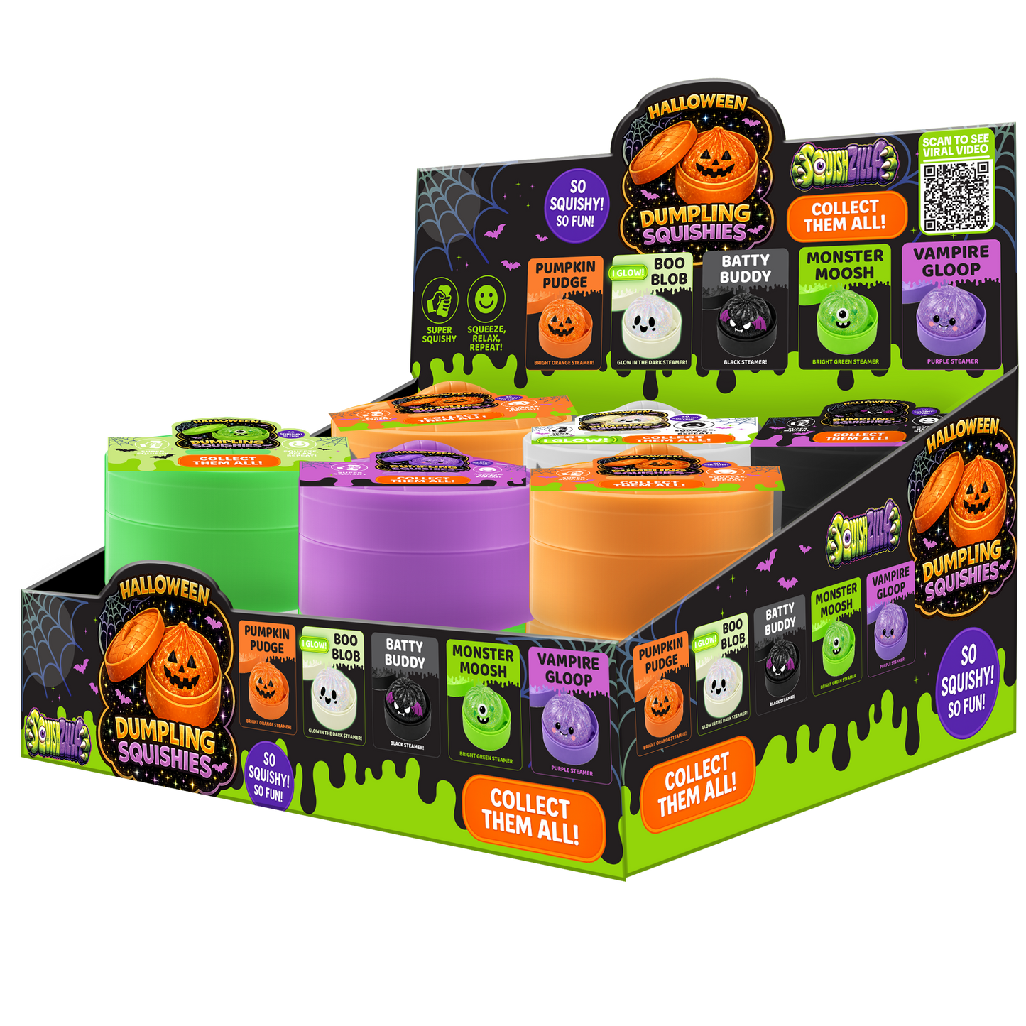 Fun Doh Spooky Mystery Dumpling Squishy Toy - 12/Display