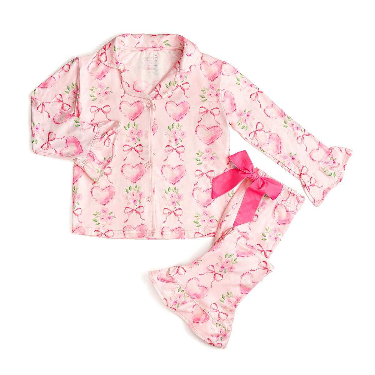 Heart Floral Trellis Valentine's Day Lounge Set - Mommy & Me